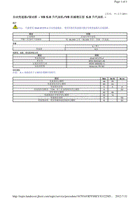 2013-2011年路虎胜运动版L320维修手册_自动变速器 驱动桥 - V8 5.0 升汽油机V8 机械增压型 5.0 升汽油机