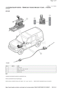 2013-2010年路虎发现四L319维修手册_自动变速器 驱动桥外部控制 - TDV6 3.0 升柴油机V8 5.0 升汽油机 - 外部控制