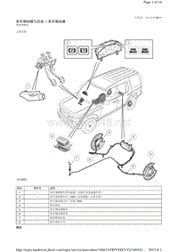 2013-2010年路虎发现四L319维修手册_驻车制动器与启动 - 驻车制动器