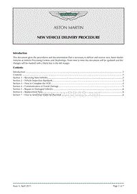 New Vehicle Delivery Procedure Apr 2011 Iss4