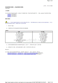 2014-路虎极光L538维修手册_信息和娱乐系统 - 信息和娱乐系统 诊断和测试