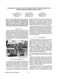 Measurement of in-situ currents in a hybrid electric vehicle integrated power module using giant magnetoresistive sensors