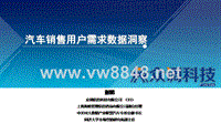 众调科技汽车销售用户需求数据洞察 