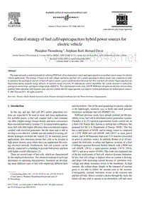 混合动力电源_Control strategy of fuel cell_supercapacitors hybrid power sources for electric vehicle