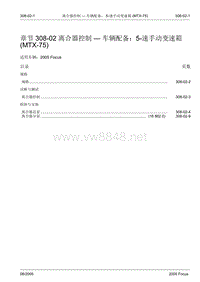 福特 MTX-75 福克斯变速器维修资料2