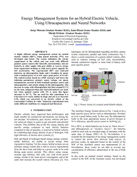 Energy Management System for an Hybrid Electric Vehicle,UC nn