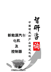 2015-2020年中国新能源汽车电机及控制器行业深度调研与行业前景预测报告