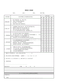 管理员工考核表