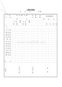 人事日报表