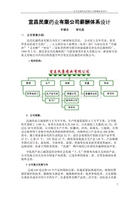 宜昌民康药业有限公司薪酬设计