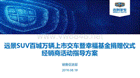 附件2：远景SUV百城万辆上市交车暨幸福基金捐赠仪式-经销商活动指导方案