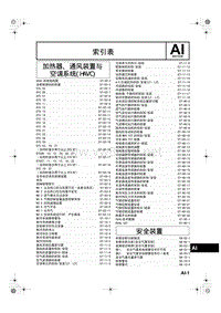 2006奔腾维修手册下册【车身】_索引(下)