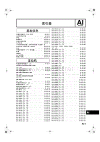2006奔腾维修手册上册【发动机】_索引(上)