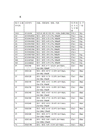 按型号和排列顺序分类的贴片原件_E