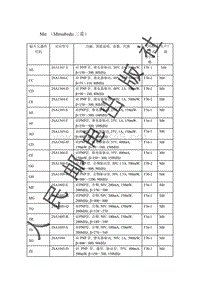 贴片元器件资料_Mit （Mitsubishi三菱）