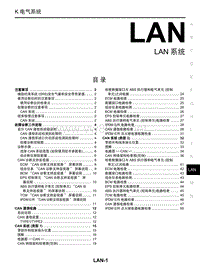 2015东风日产启辰D50维修手册36 LAN系统