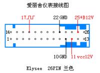 里程表图片及免拆图 爱里舍仪表针脚示意图