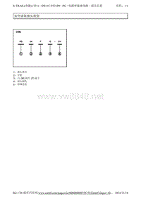 2012东风日产奇骏T3109 接头信息