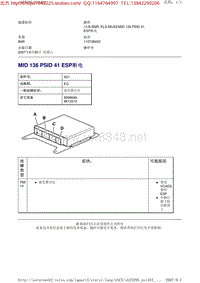 沃尔沃VOLOV商用车B9R维修手册 故障代码MK_MID 136 PSID 41 ESP断电