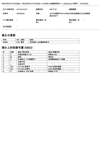 宝马E70底盘X5控制模块端子功能说明 A70006 分动器控制单元 V.1