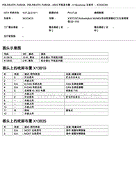 宝马E72底盘X6控制模块端子功能说明 A503 平视显示器 V.1