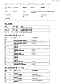 宝马F16底盘X6控制模块端子功能说明A157 后桥横力矩分配 V.2