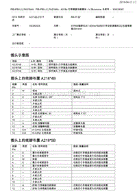 宝马F48底盘X1控制模块端子说明 A218a 行李箱盖功能模块 V.2